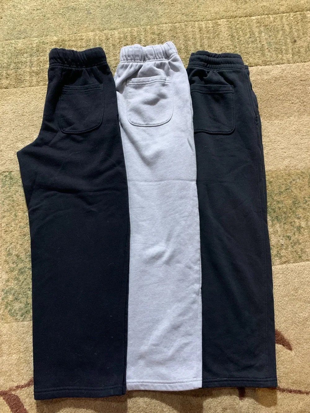 Old Navy Kids Sweatpants Trio in Black and Light Gray